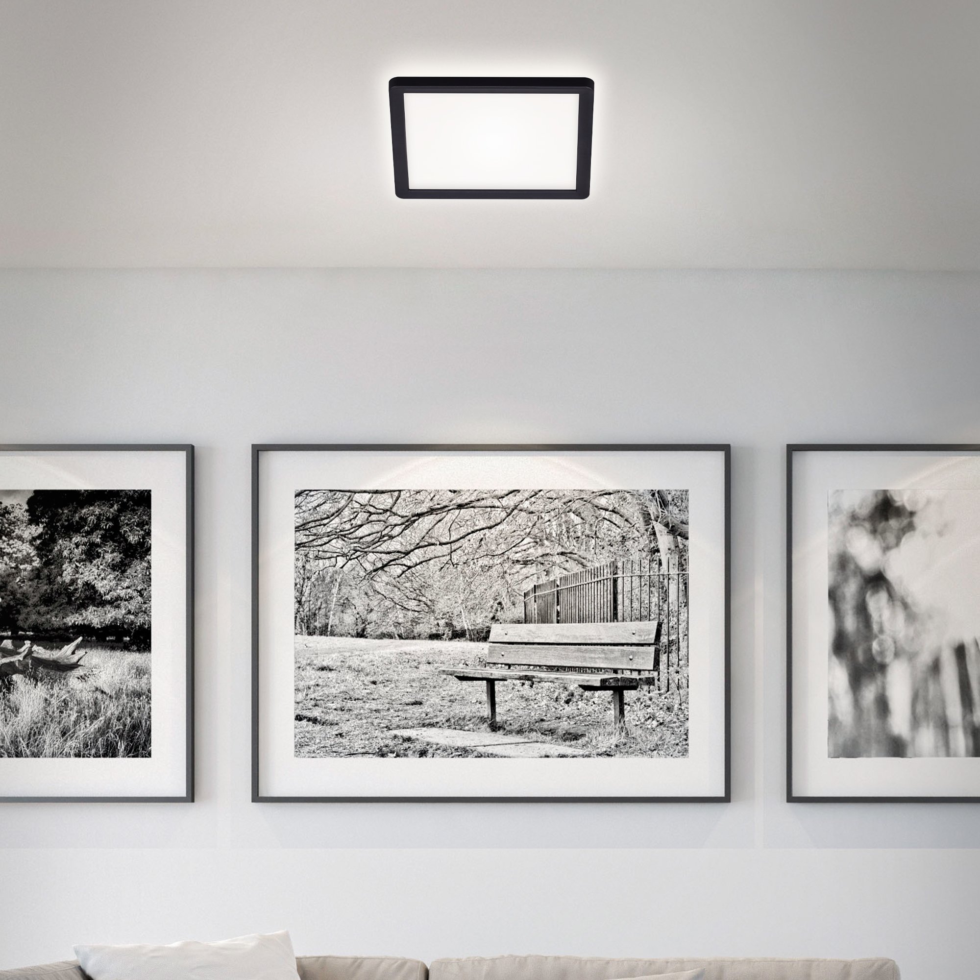 BRILO 7153-415 Slim svítidlo LED panel, 19 cm, 12 W, černá - BRILO (obrázek 3)