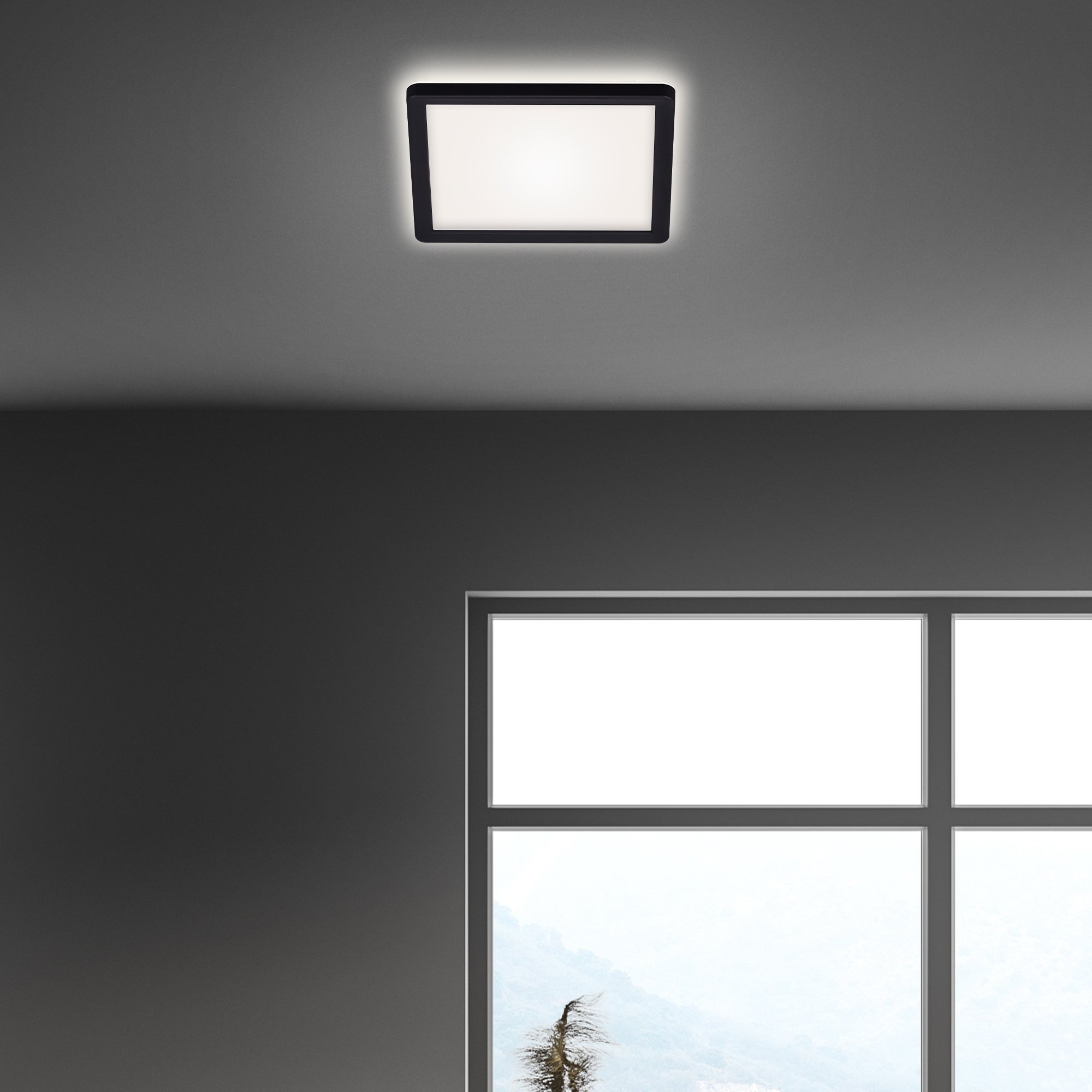 BRILO 7153-415 Slim svítidlo LED panel, 19 cm, 12 W, černá - BRILO (obrázek 4)