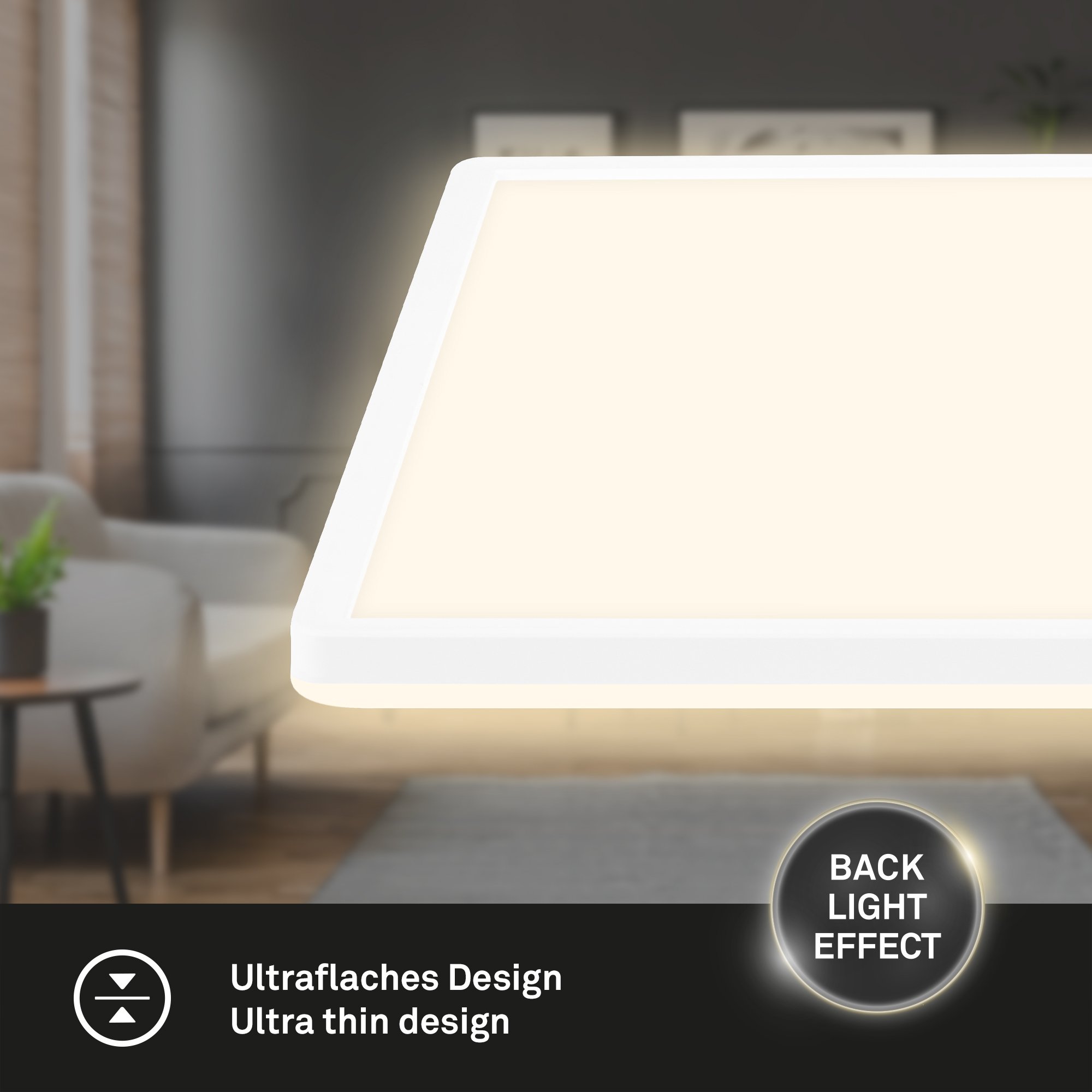 BRILO 7558016 CCT panel, 42 cm, 22W, 3000lm, bílé - BRILO (obrázek 3)