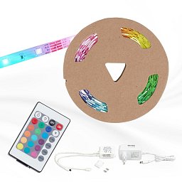 Obrázek pro produkt AKCE - RGB LED pásek 1000 cm 0,08W bílé - BRILO