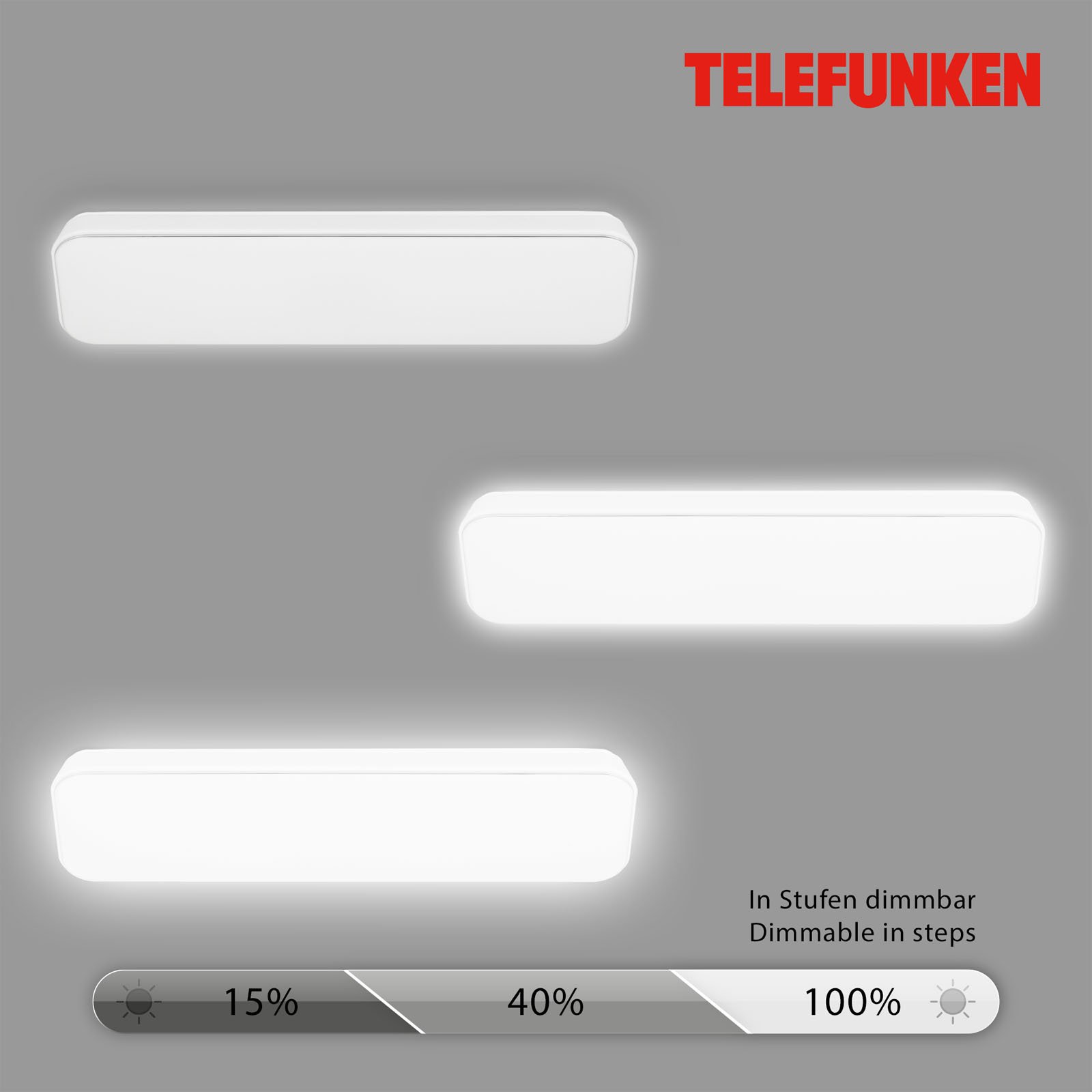 TF 205306TF TELEFUNKEN LED stropní svítidlo 60,5 cm 24W 2800lm bílé - BRILONER (obrázek 4)