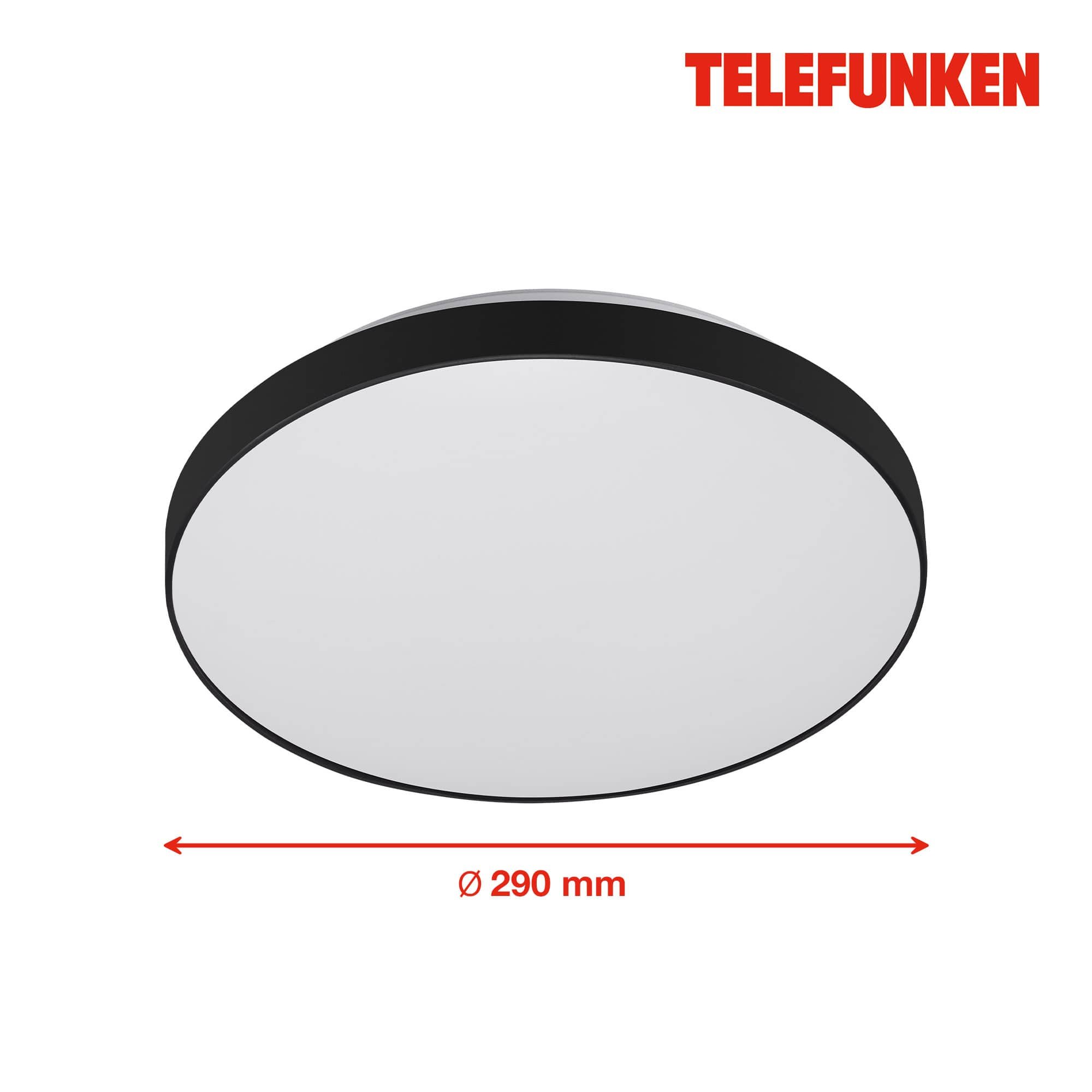 TF 318405TF TELEFUNKEN LED stropní svítidlo s čidlem, pr. 29 cm, 16 W, bílé-černá - BRILONER (obrázek 5)