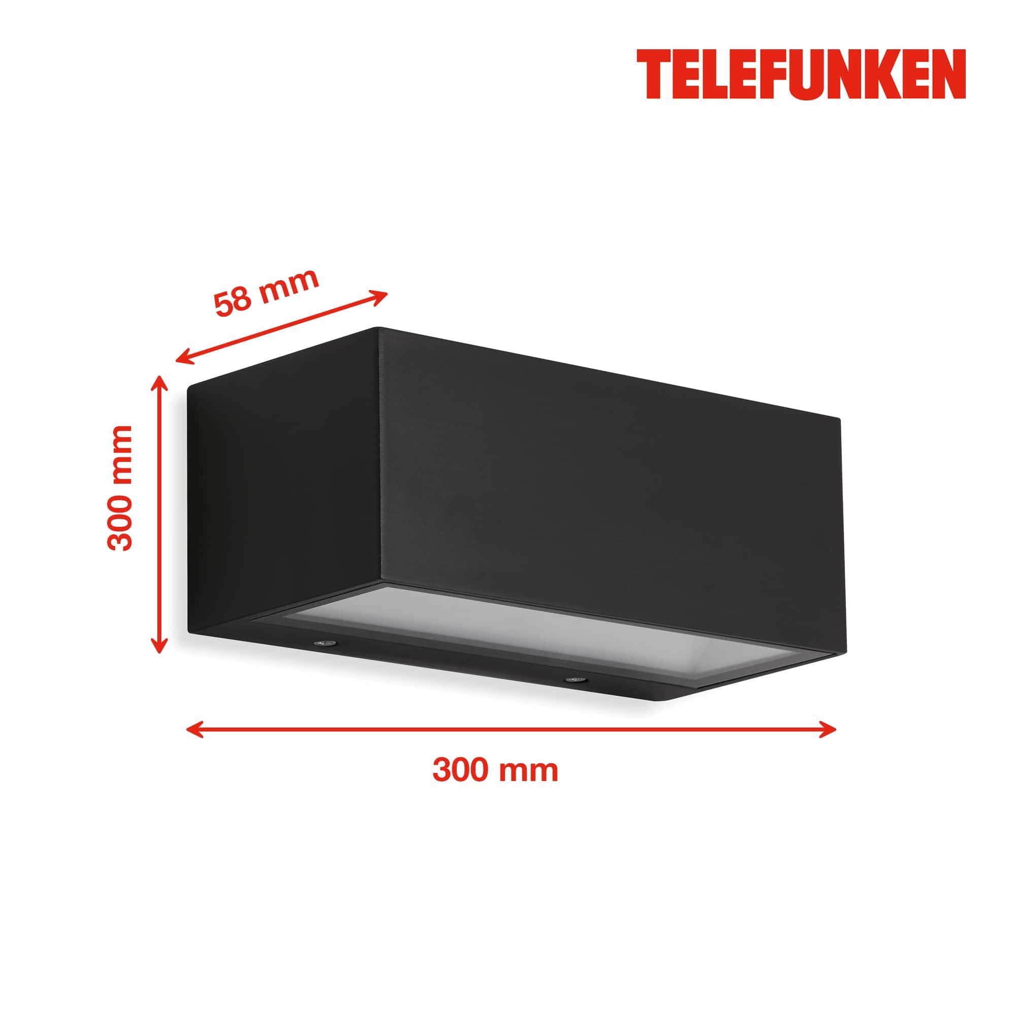 TF 314405TF TELEFUNKEN LED venkovní svítidlo 18,5 cm 6W 600lm černá - BRILONER (obrázek 5)