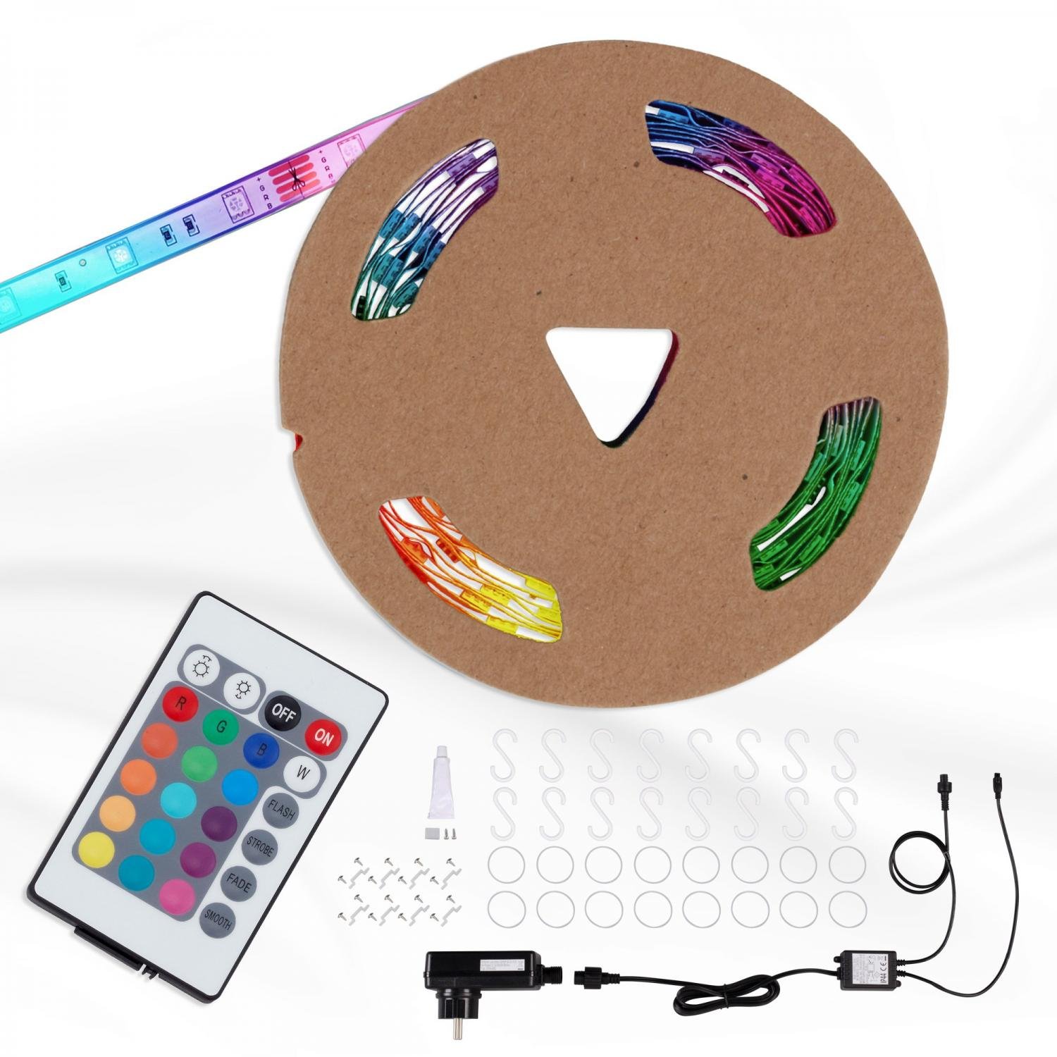BRILO 2035-300X - RGB LED pásek 1000 cm 0,11W bílé - BRILO