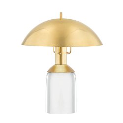 Obrázek pro produkt VÝPRODEJ VZORKU - Stolní lampa BAYSIDE ocel staromosaz E27 1x75W - HUDSON VALLEY
