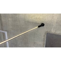 Obrázek pro produkt VÝPRODEJ VZORKU - Profil SLC Skyline Black 11mm PVC 4m + LED pásek IP20 2700K vč. driveru 24V 100W - TLG