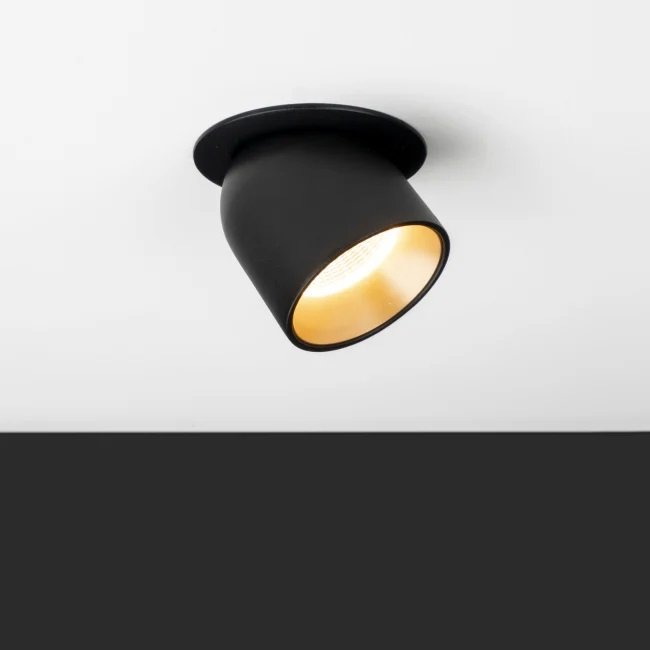 SLC 3234544 Zápustné svítidlo SLC Design Cup černá / zlatá 9W 3000K - TLG