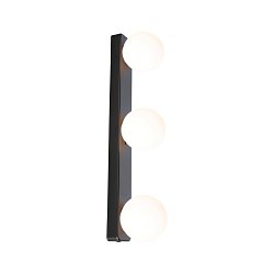 Obrázek pro produkt Selection Bathroom nástěnné svítidlo Gove IP44 G9 230V max. 3x20W černá mat/satén - PAULMANN