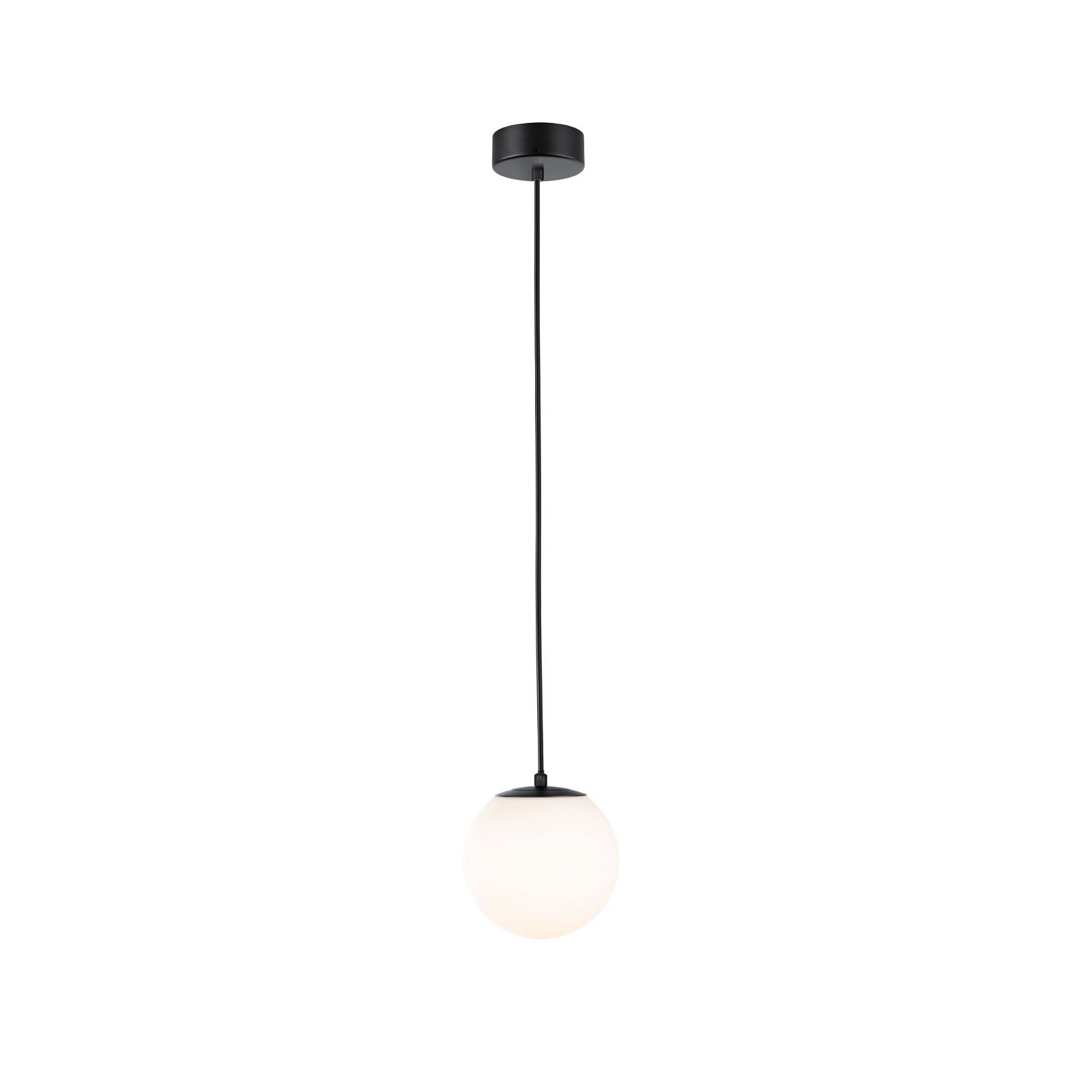 P 71073 Selection Bathroom LED závěsné svítidlo Gove IP44 9W černá mat/satén - PAULMANN