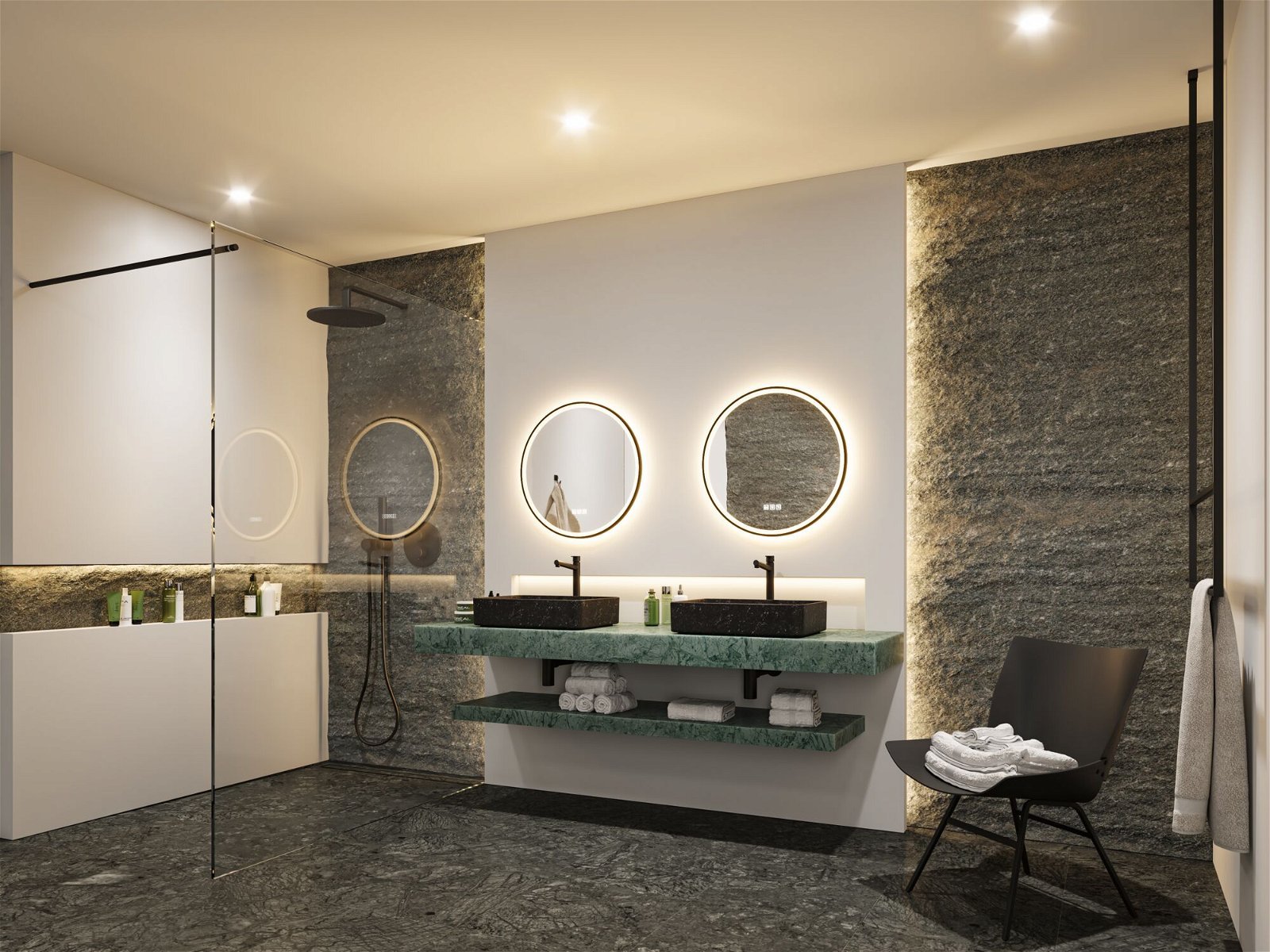 P 71088 LED zrcadlo s osvětlením Mirra IP44 CCT 230V 11,5W stmívatelné černá/zrcadlo - PAULMANN (obrázek 4)