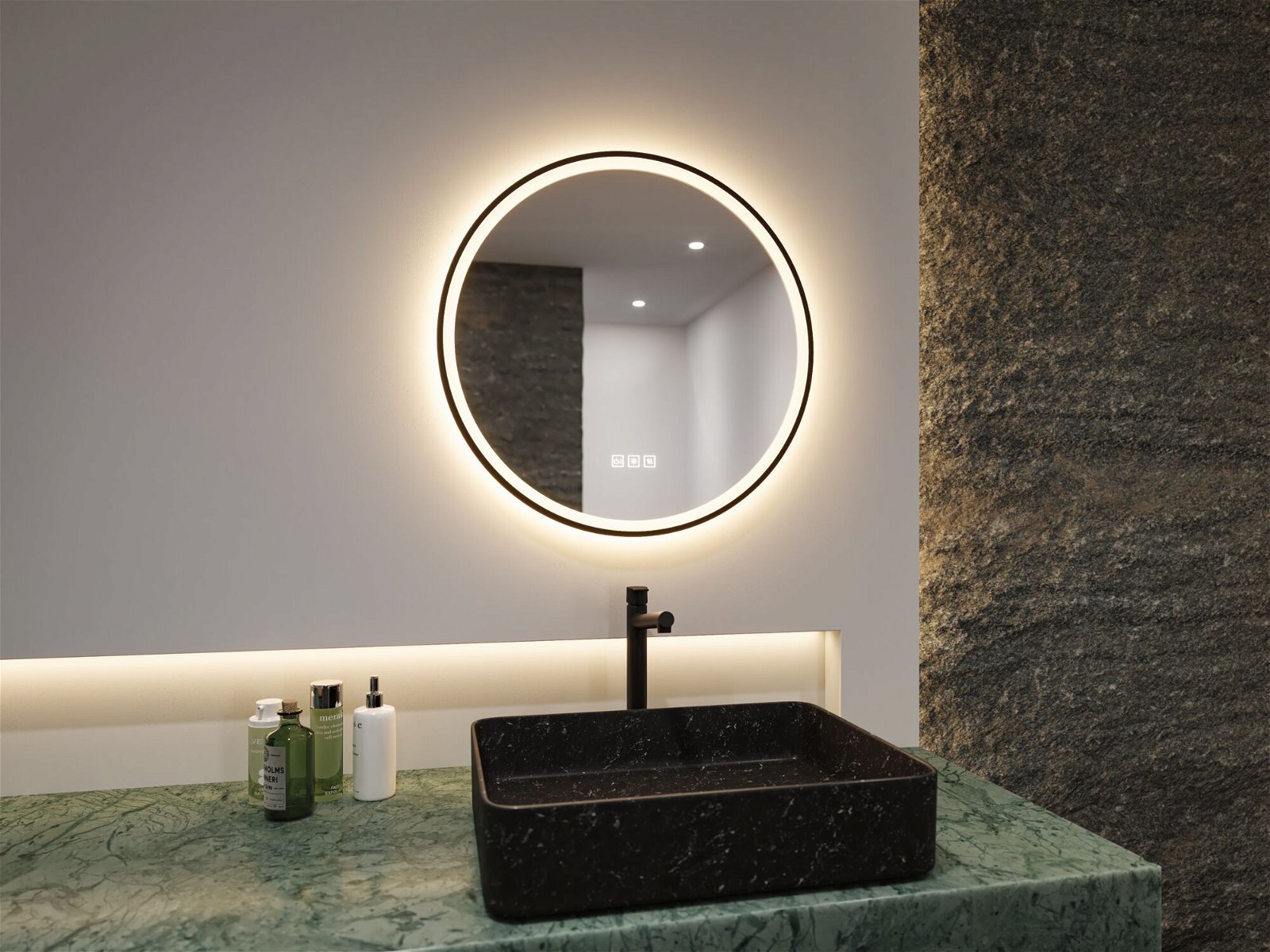 P 71088 LED zrcadlo s osvětlením Mirra IP44 CCT 230V 11,5W stmívatelné černá/zrcadlo - PAULMANN (obrázek 5)