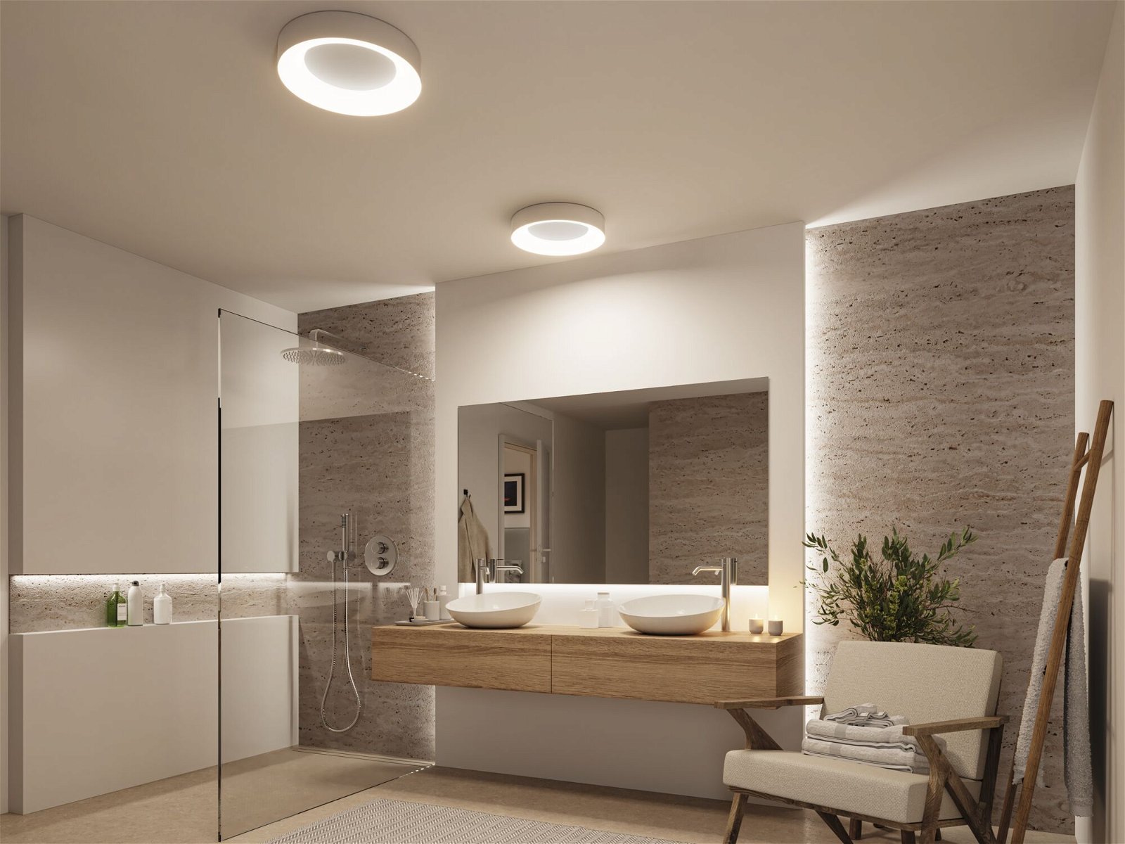 P 71095 LED stropní svítidlo Casca IP44 CCT 230V 23W hliník mat - PAULMANN (obrázek 4)