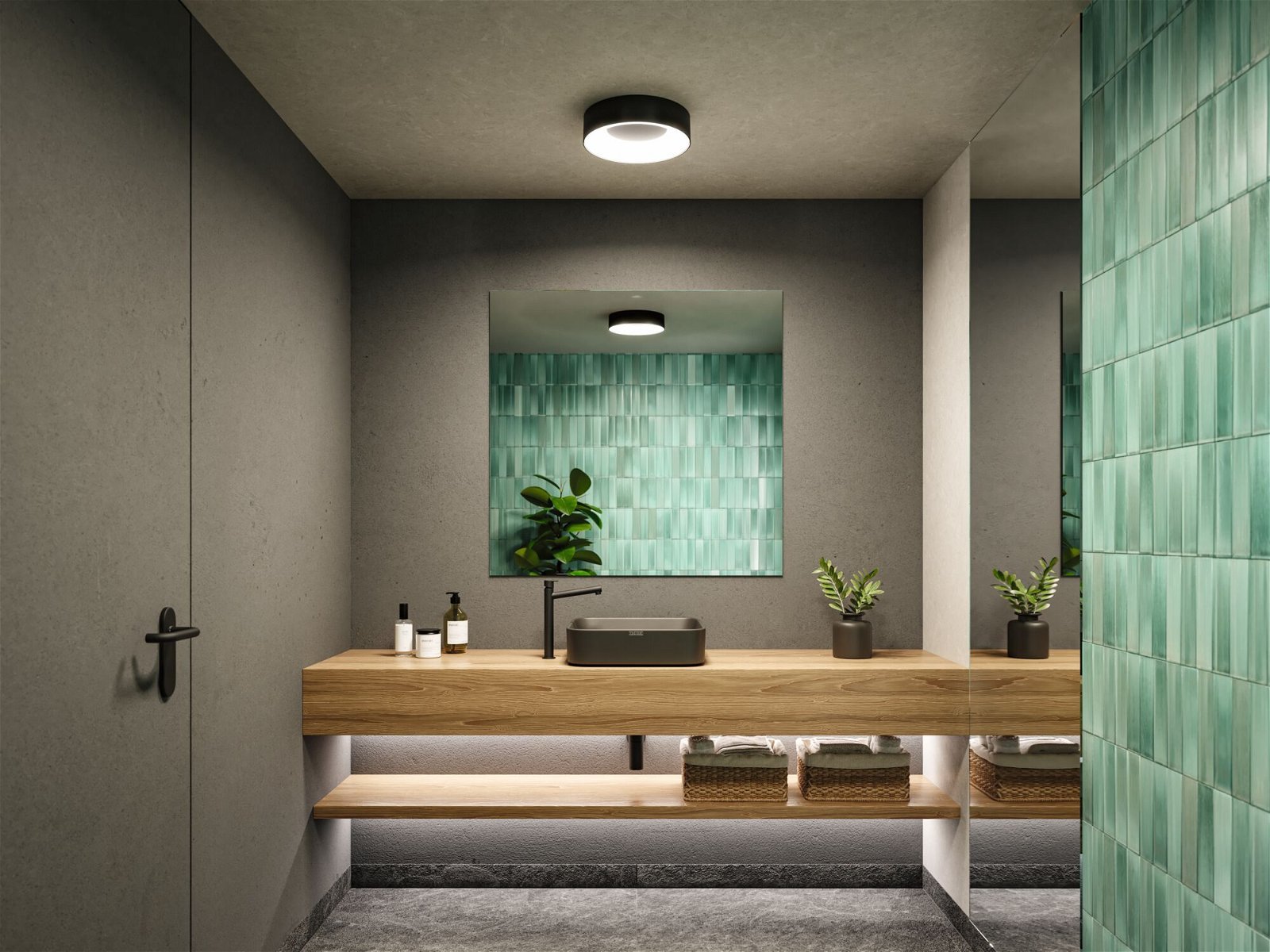 P 71096 LED stropní svítidlo Casca IP44 CCT 230V 16W černá mat - PAULMANN (obrázek 4)