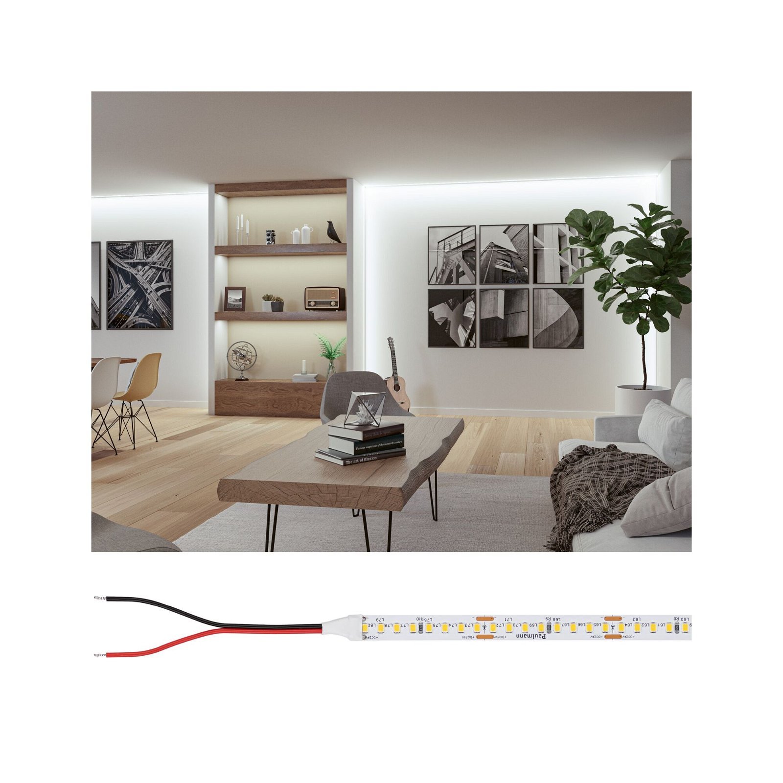 P 76023 Pro LED Strip Silver P150 840 5m 50W 1530lm/m 160LEDs/m 4000K - PAULMANN