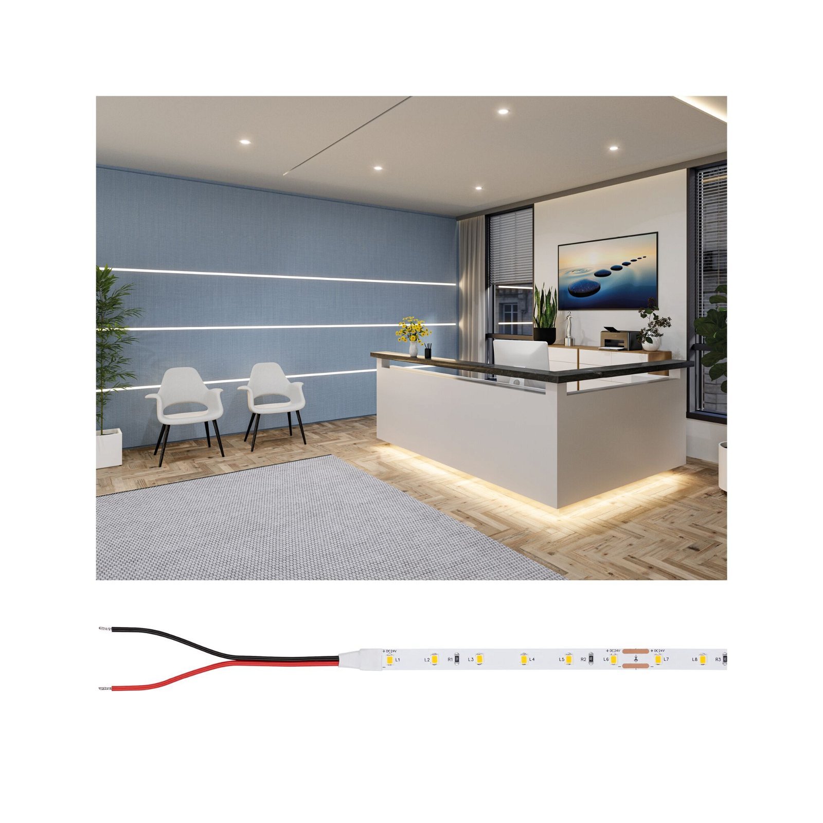 P 78438 Pro LED Strip Gold P25 927 5m 22W 380lm/m 60LEDs/m 2700K - PAULMANN