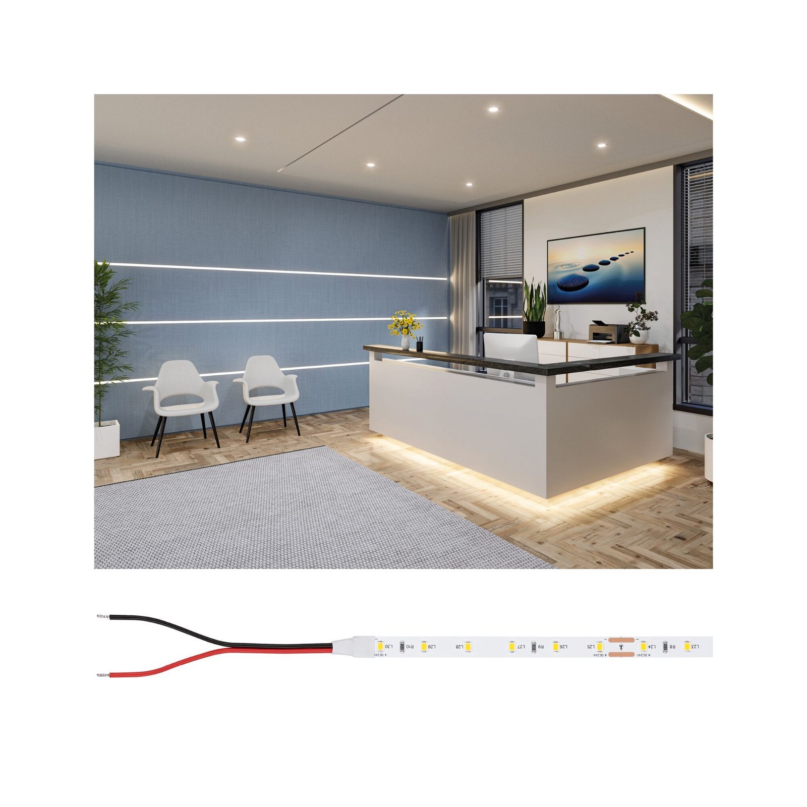 P 78439 Pro LED Strip Gold P25 930 5m 22W 380lm/m 60LEDs/m 3000K - PAULMANN