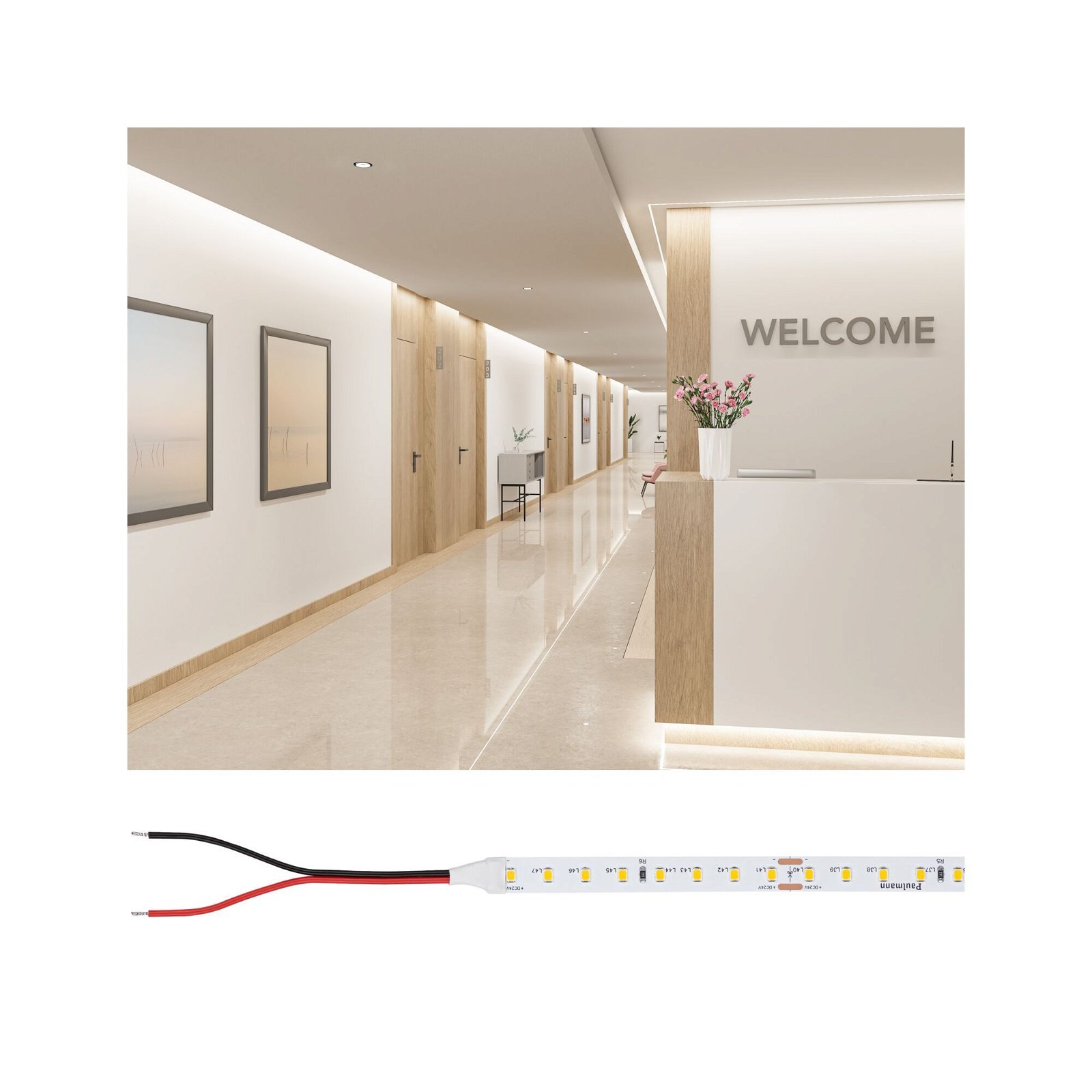 P 78441 Pro LED Strip Gold P150 927 5m 30W 750lm/m 96LEDs/m 2700K - PAULMANN