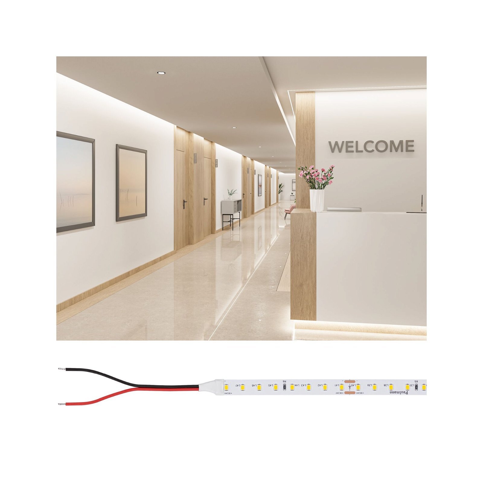 Levně P 78442 Pro LED Strip Gold P150 930 5m 30W 750lm/m 96LEDs/m 3000K - PAULMANN