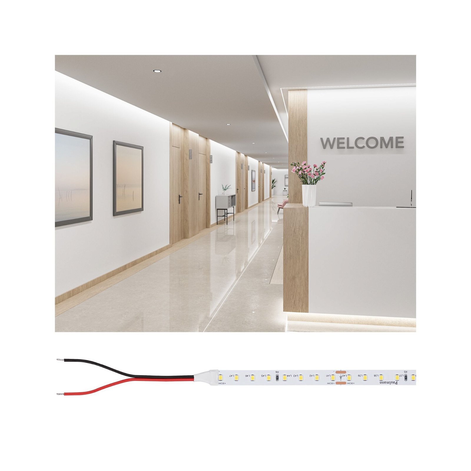 P 78443 Pro LED Strip Gold P150 940 5m 30W 790lm/m 96LEDs/m 4000K - PAULMANN