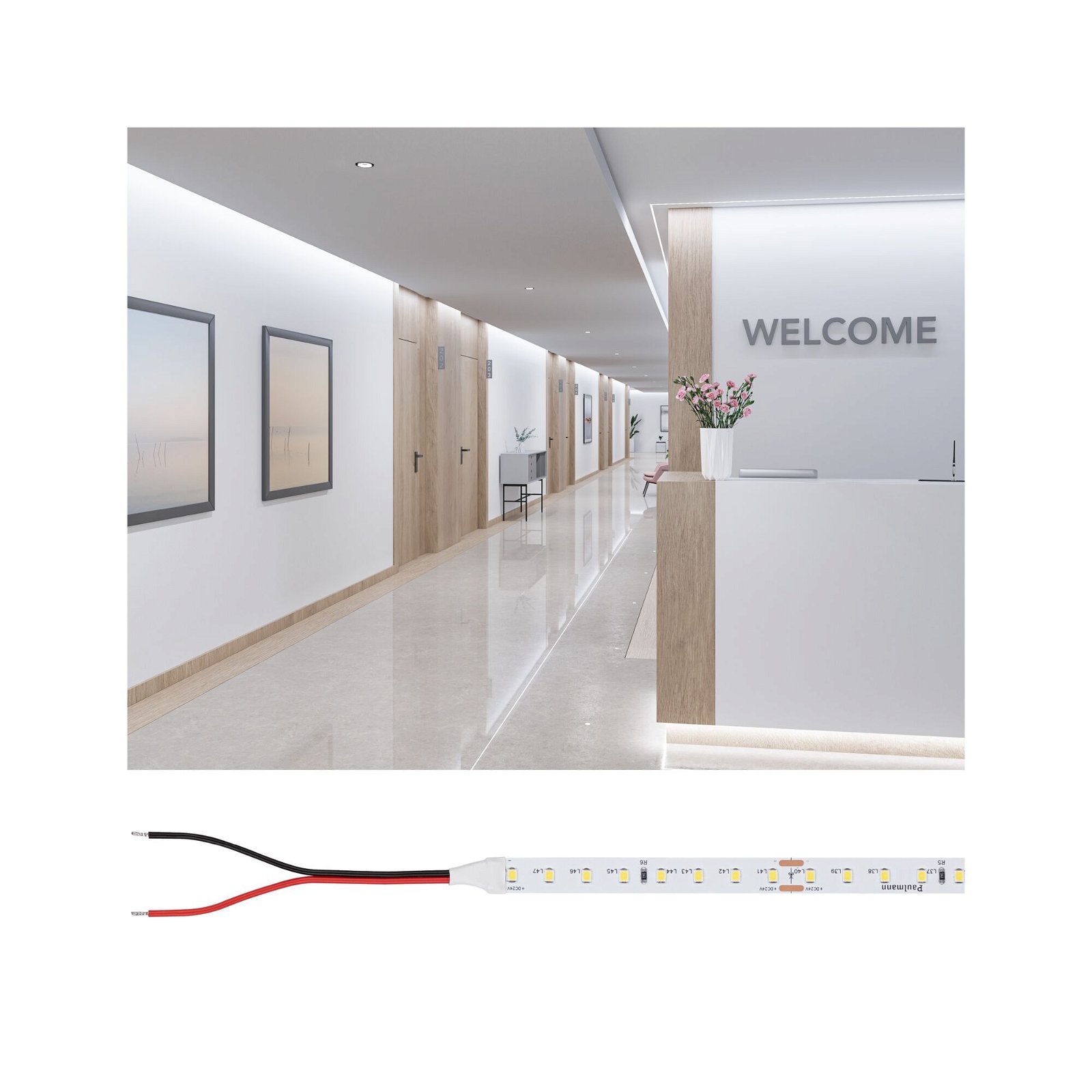 P 78444 Pro LED Strip Gold P150 965 5m 30W 790lm/m 96LEDs/m 6500K - PAULMANN