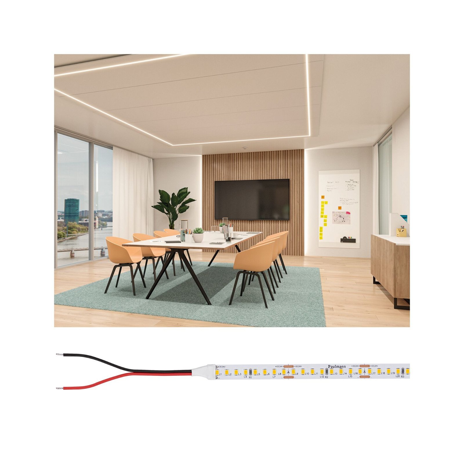 P 78445 Pro LED Strip Gold P150 927 5m 62W 1500lm/m 160LEDs/m 2700K - PAULMANN