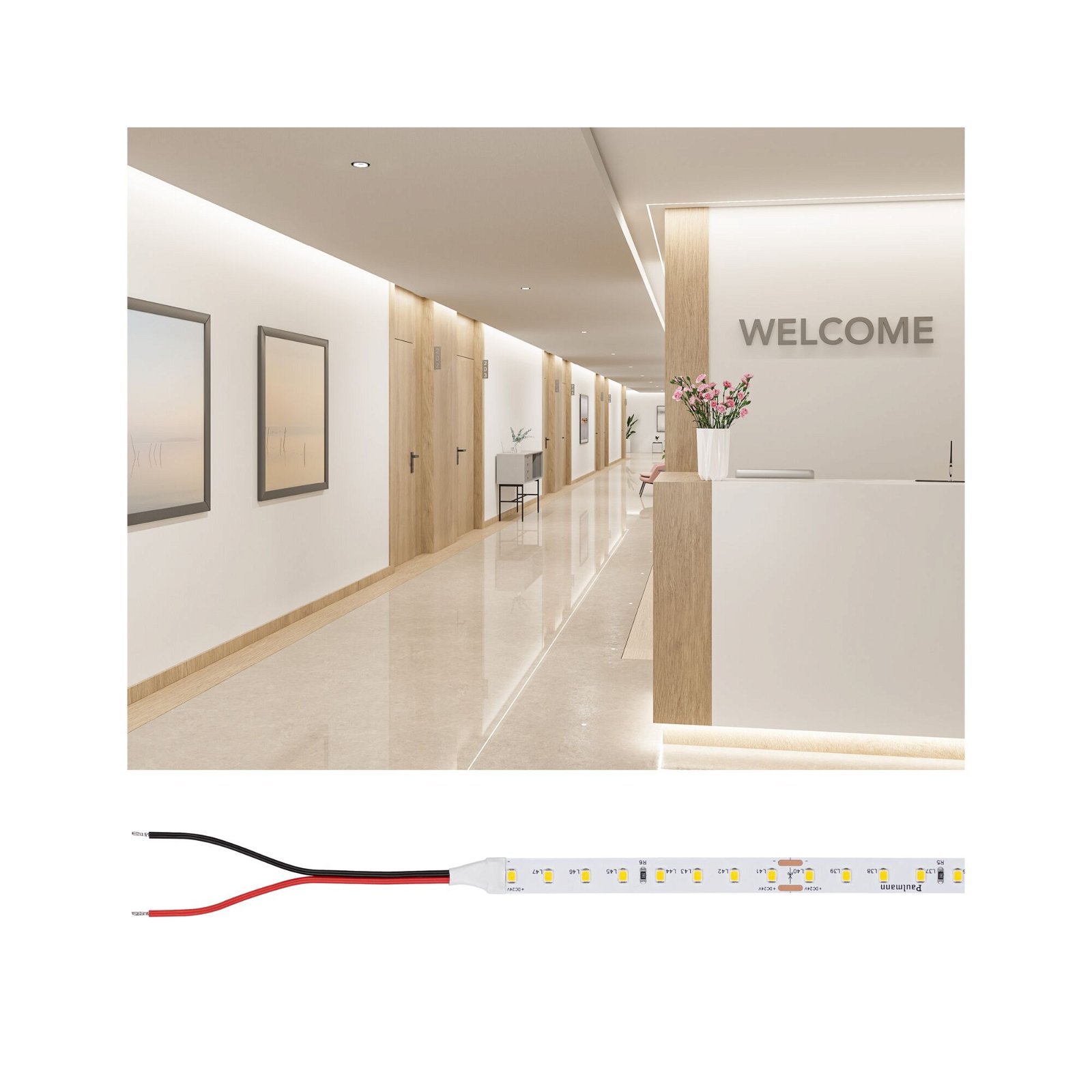 P 78450 Pro LED Strip Gold P150 930 10m 55W 750lm/m 96LEDs/m 3000K - PAULMANN