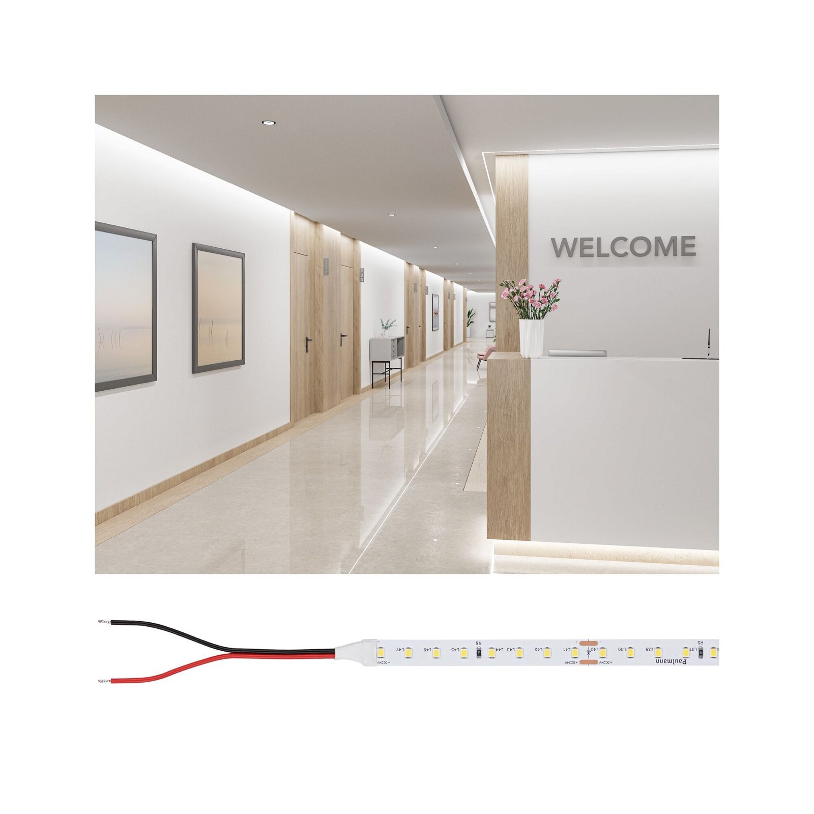 P 78451 Pro LED Strip Gold P150 940 10m 55W 790lm/m 96LEDs/m 4000K - PAULMANN