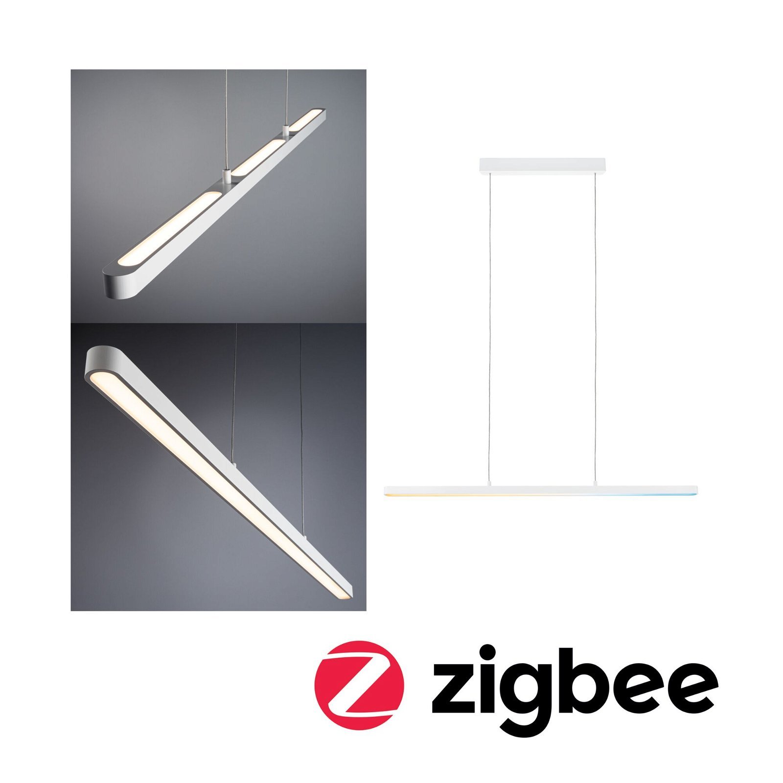 P 79887 LED závěsné svítidlo Lento měnitelná bílá 3x13,5W bílá mat stmívatelné - PAULMANN
