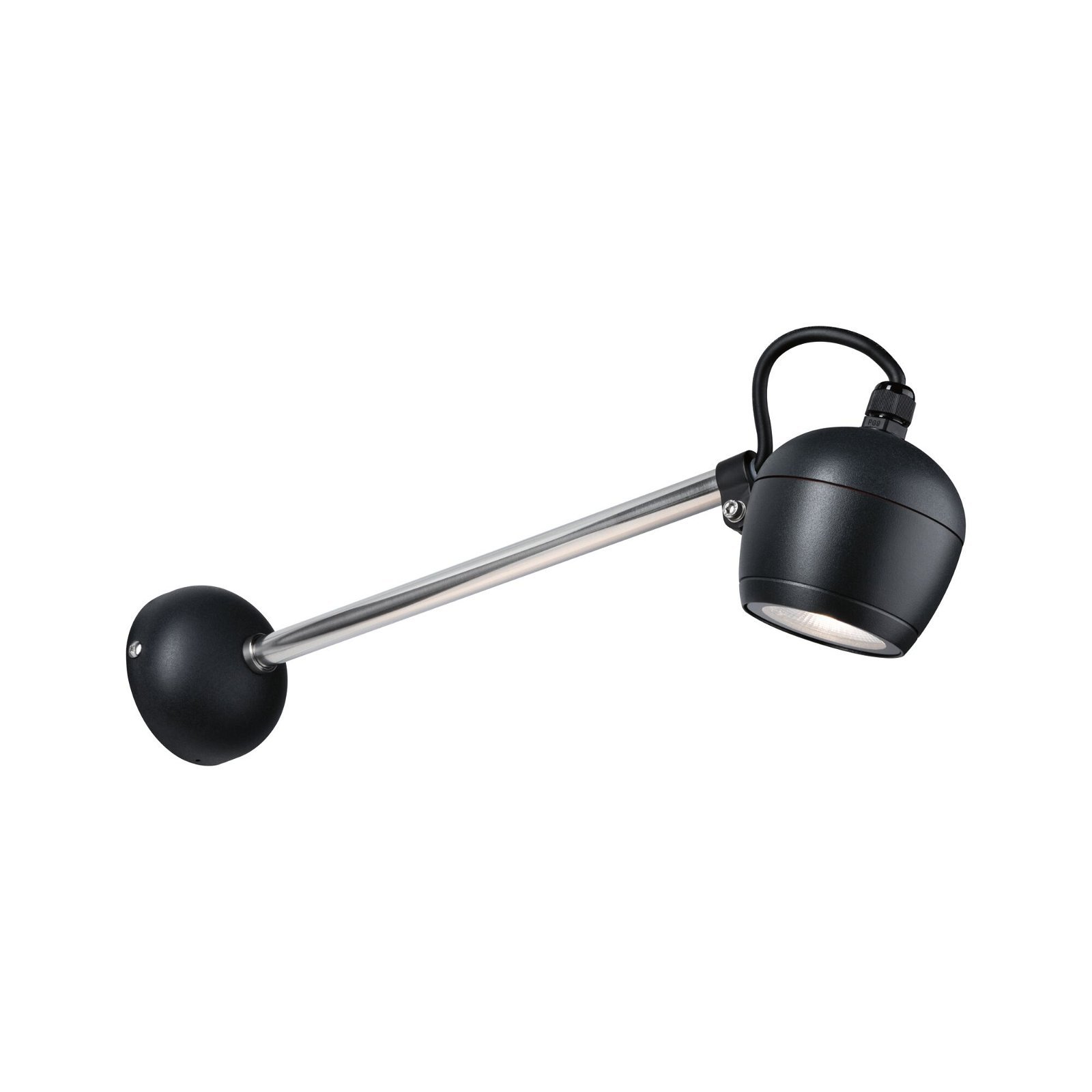 P 94778 Venkovní nástěnné svítidlo Kikolo IP65 90mm 3000K 8W 230V 60° antracit hliník/umělá hmota - PAULMANN