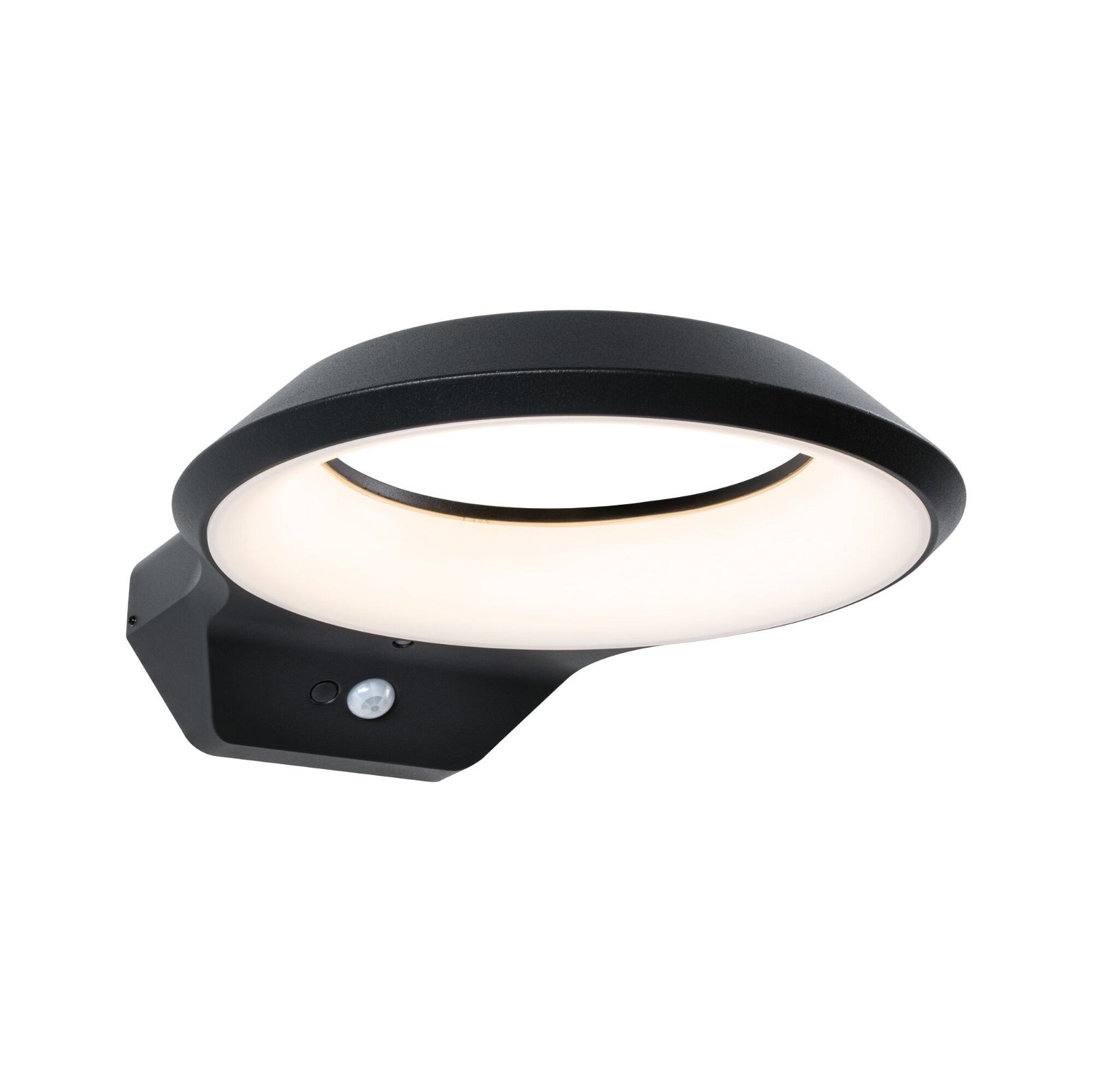 P 94836 LED venkovní nástěnné svítidlo Anela pohybové čidlo IP44 245x309mm 3000K 12,5W 230V antracit hliník - PAULMANN