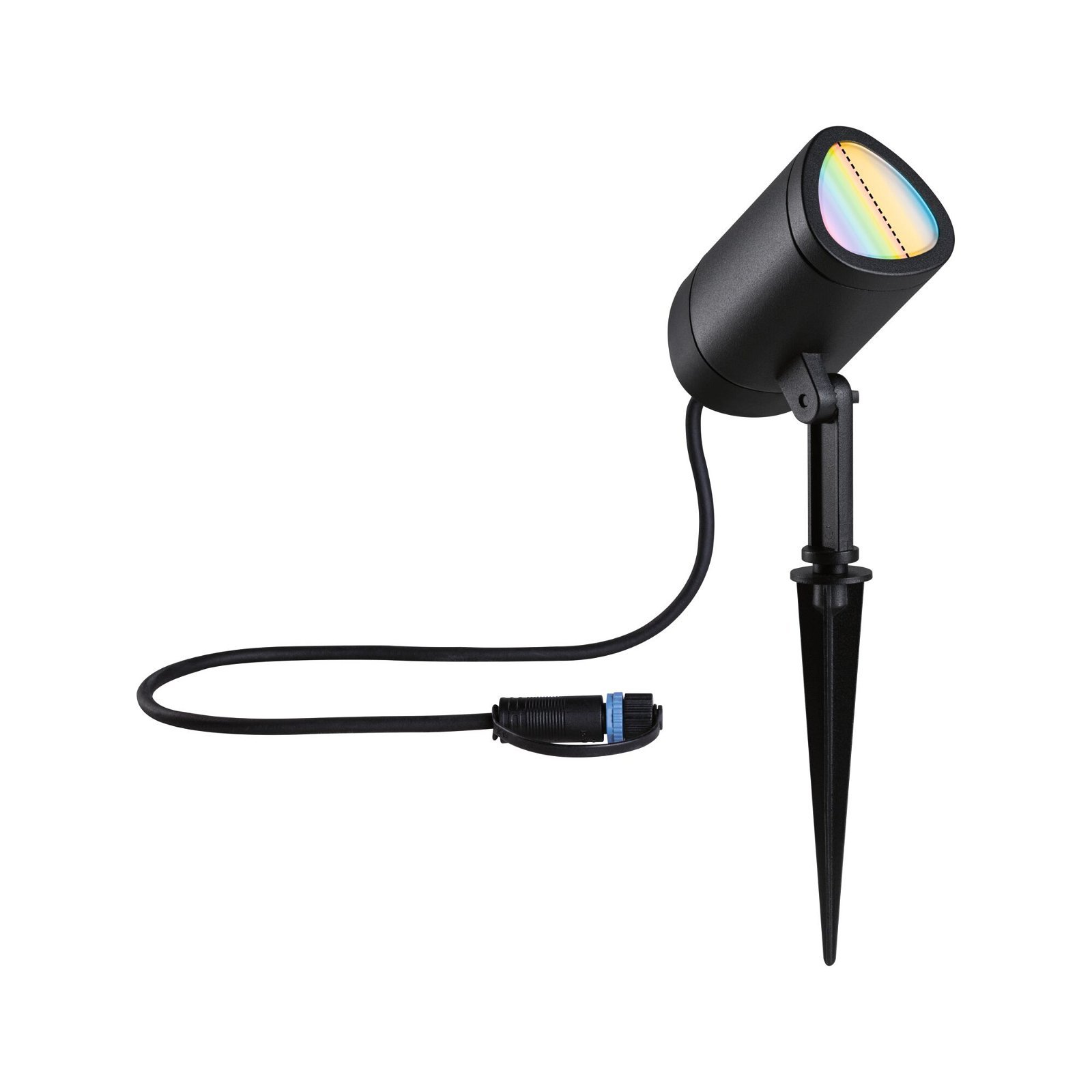P 94849 Plug & Shine LED bodové zahradní světlo Smart Home Zigbee Shira IP65 RGBW+ 6,5W antracit - PAULMANN