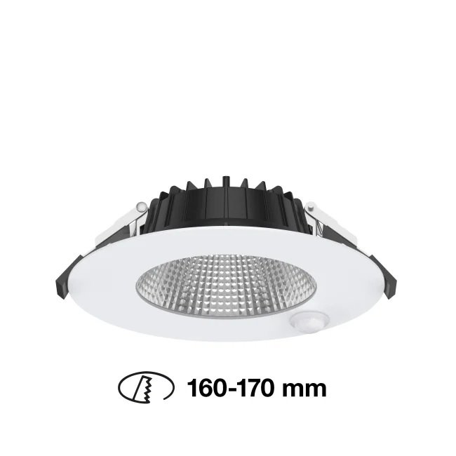 Levně SLC SLC1535 Zápustné svítidlo SLC Shift ⌀180mm 2CCT PIR s pohybovým čidlem bílé - TLG