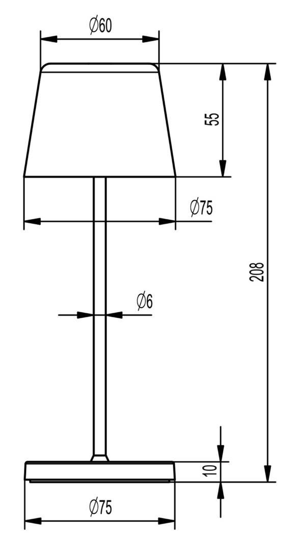 IMPR 346080 Deko-Light nabíjecí svítidlo, Canis Mini, 2,3 W, 2200/3000 K, 3,7V DC 110 lm kobaltová modrá RAL 5013 IP65 (obrázek 13)