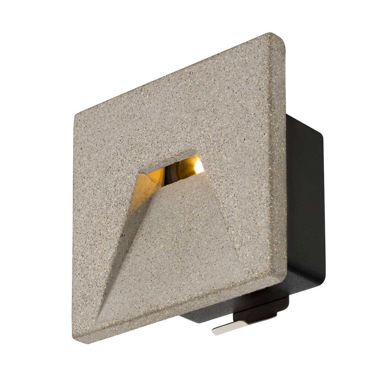 LA 1006406 CONCRETO EL nástěnné zápustné svítidlo šedé, 3,2 W, 45 lm, 3000 K - BIG WHITE (SLV)