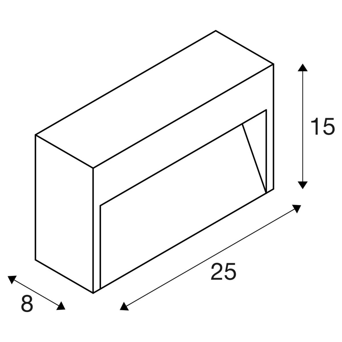 LA 1006404 CONCRETO M WL nástěnné přisazené svítidlo, šedé, 8,5 W, 350 lm, 3000 K - BIG WHITE (SLV) (obrázek 4)