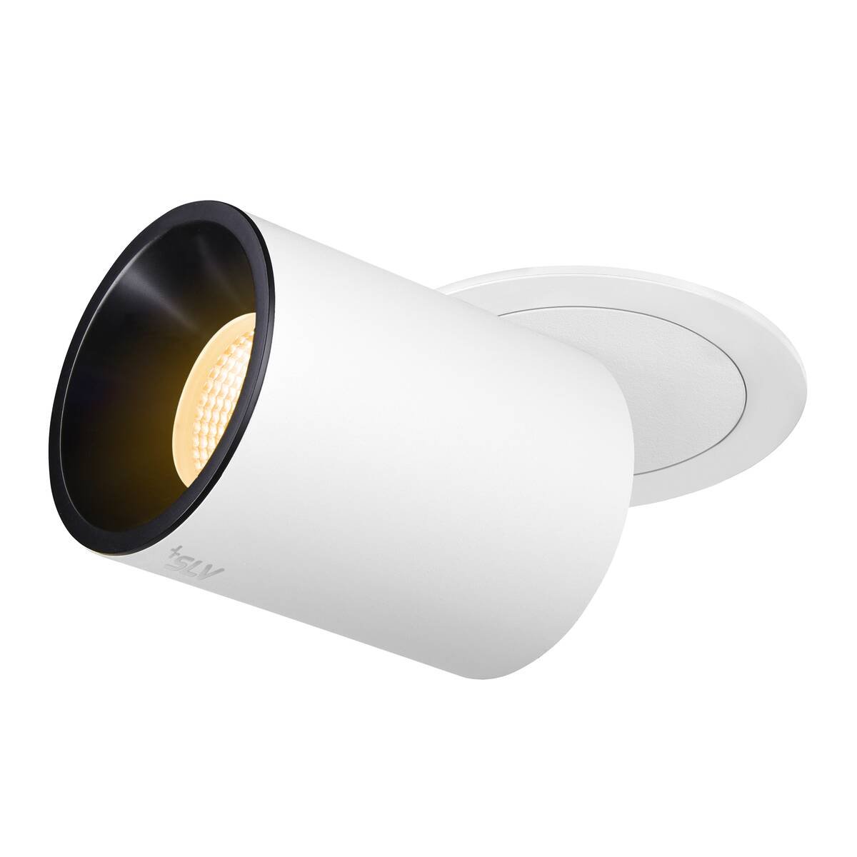 LA 1007062 NUMINOS® PROJECTOR L stropní zápustné svítidlo, 3000 K, 55°, válcové, bílé/černé - BIG WHITE (SLV) (obrázek 8)