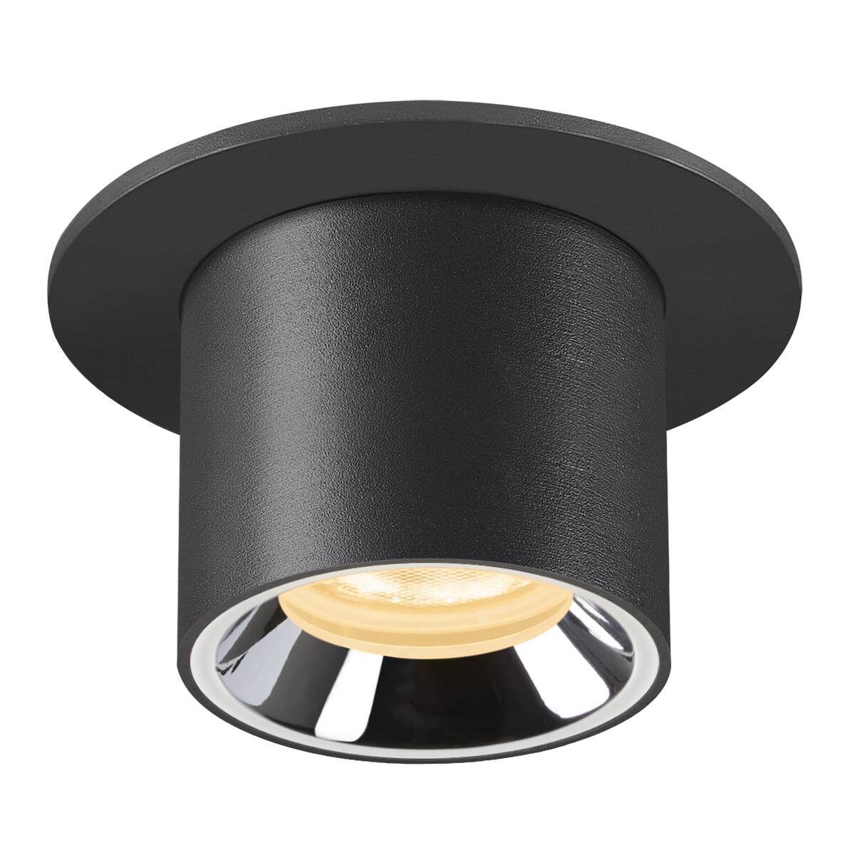 LA 1006893 NUMINOS® PROJECTOR XS stropní zápustné svítidlo, 3000 K, 55°, válcové, černé/chrom - BIG WHITE (SLV) (obrázek 4)