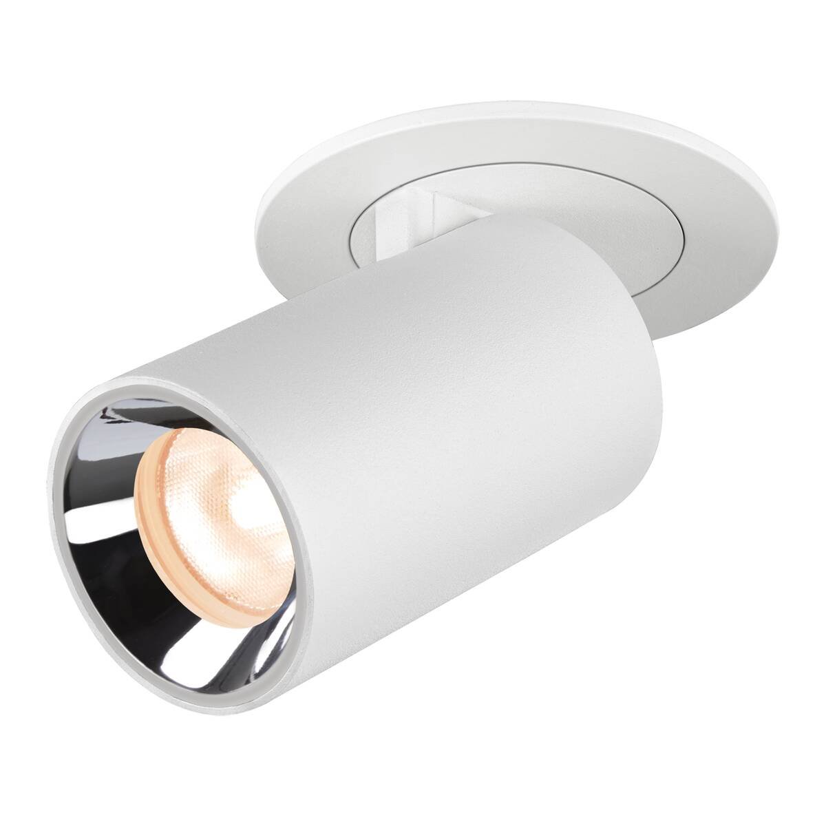 Levně LA 1006881 NUMINOS® PROJECTOR X stropní zápustné svítidlo, 2700 K, 40°, válcové, bílé/chrom - BIG WHITE (SLV)