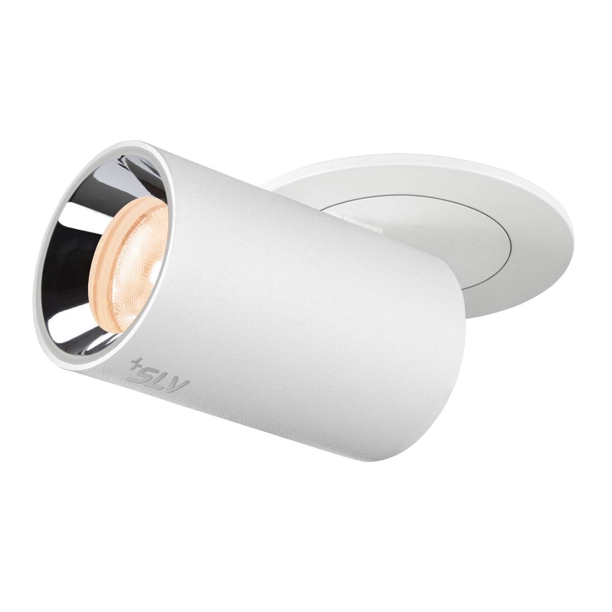 LA 1006881 NUMINOS® PROJECTOR X stropní zápustné svítidlo, 2700 K, 40°, válcové, bílé/chrom - BIG WHITE (SLV) (obrázek 8)