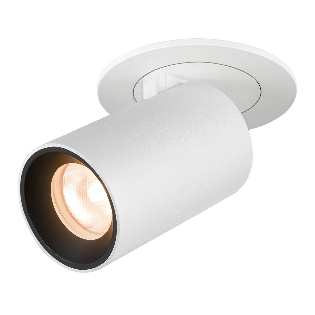 LA 1006879 NUMINOS® PROJECTOR XS stropní zápustné svítidlo, 2700 K, 40°, válcové, bílé/černé - BIG WHITE (SLV)