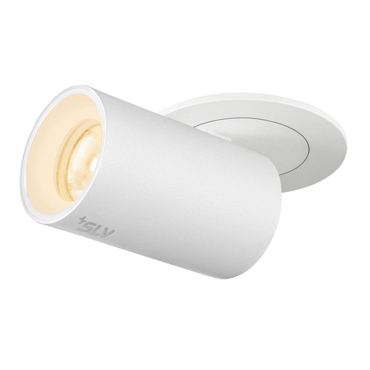 LA 1006898 NUMINOS® PROJECTOR XS stropní zápustné svítidlo, 3000 K, 40°, válcové, bílé/bílé - BIG WHITE (SLV) (obrázek 8)