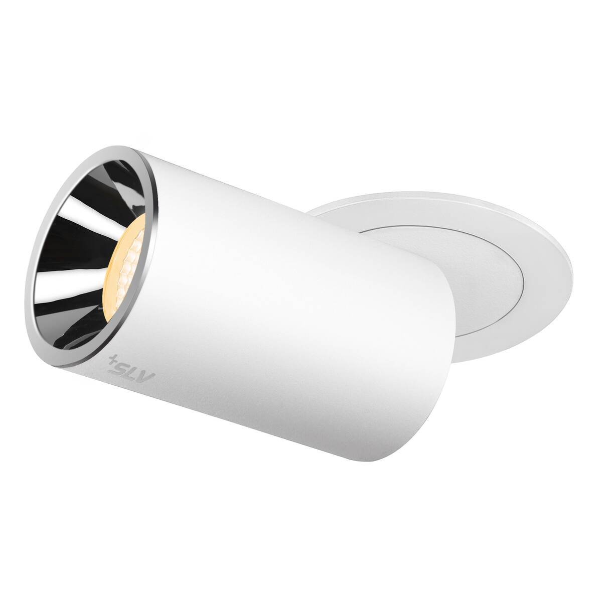 LA 1007004 NUMINOS® PROJECTOR M stropní zápustné svítidlo, 3000 K, 20°, válcové, bílé/chrom - BIG WHITE (SLV) (obrázek 8)