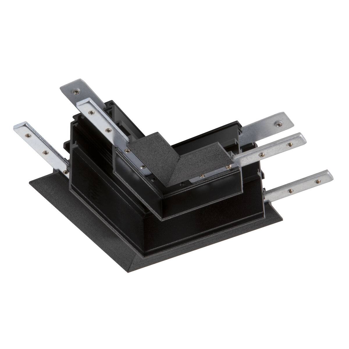LA 1006587 L-spojka 48 V TRACK, pro montážní lištu hlub., vlevo, černá - BIG WHITE (SLV)