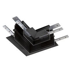 Obrázek pro produkt L-spojka 48 V TRACK, pro montážní lištu hlub., vlevo, černá - BIG WHITE (SLV)