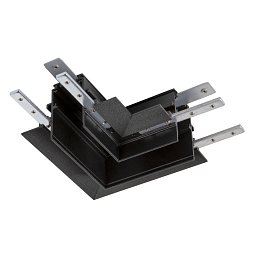 Obrázek pro produkt L-spojka 48 V TRACK, pro montážní lištu hlub., vlevo, černá - BIG WHITE (SLV)