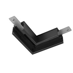 Obrázek pro produkt L-spojka mechanická 48 V TRACK, pro nástavbovou lištu standard, vpravo, černá - BIG WHITE (SLV)