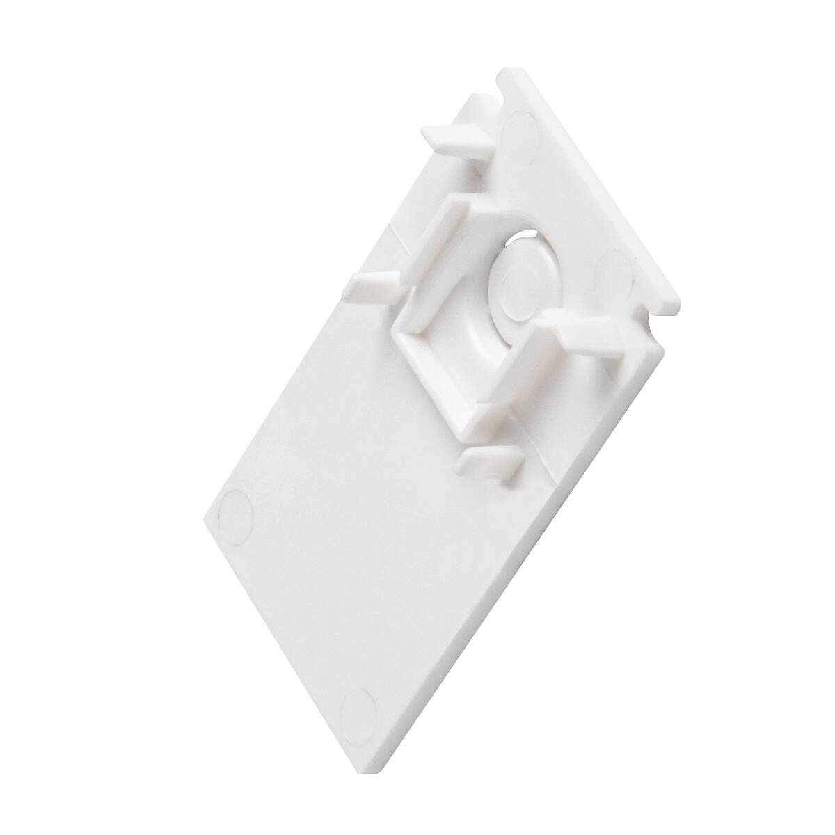LA 1006596 Koncová krytka pro nástavbovou lištu hlub. 48 V TRACK bílá - BIG WHITE (SLV)
