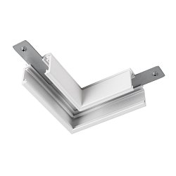 Obrázek pro produkt L-spojka mechanická 48 V TRACK, pro nástavbovou lištu standard, vpravo, bílá - BIG WHITE (SLV)
