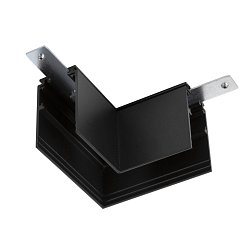 Obrázek pro produkt L-spojka mechanická 48 V TRACK, pro nástavbovou lištu hlub., vlevo, černá - BIG WHITE (SLV)
