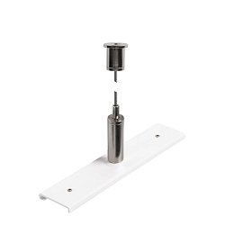 Obrázek pro produkt Výztužná lištová deska s nástavbovou sadou 48 V TRACK, 3m drátěné lano bílá - BIG WHITE (SLV)